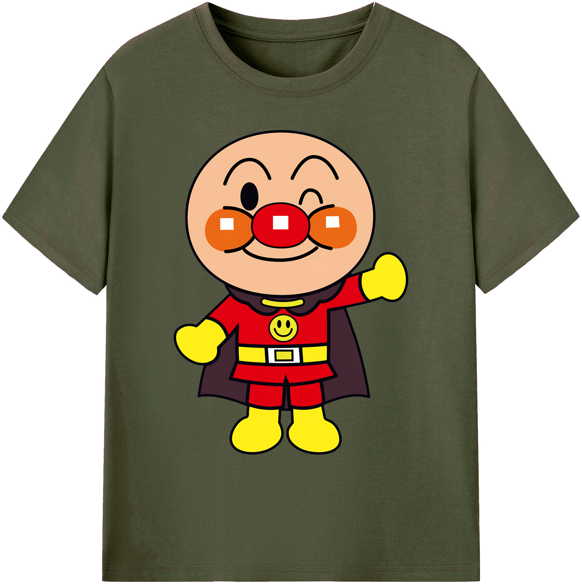 （画像用） アンパンマン Anpanman 綿100％ メンズ半袖Tシャツ｜肌触りやわらか＆通気性